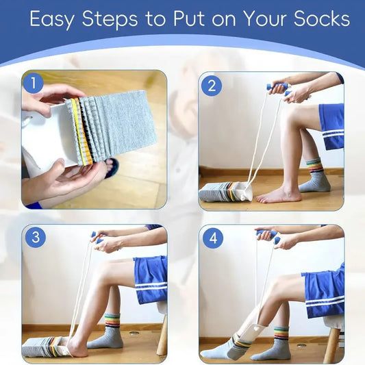 Sock Aid Tool – Easy On & Off Stocking Helper