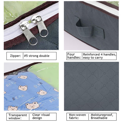 Foldable Under Bed Storage Bag with Clear Window ⭐