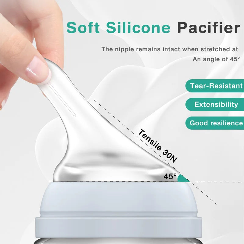 BPA-Free Glass Baby Feeding Bottle – 90/160ML Anti-Colic