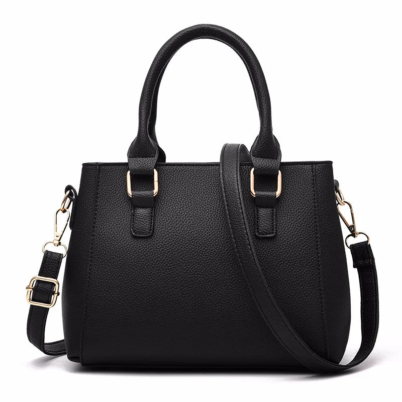 Women’s Embroidered Leather Messenger Handbag