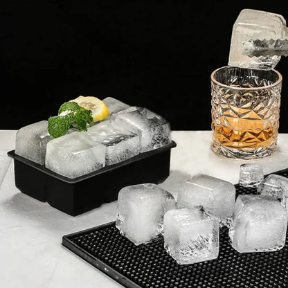 Silicone Ice Ball Maker – 4/6/8 Grid Ice Cube Mold