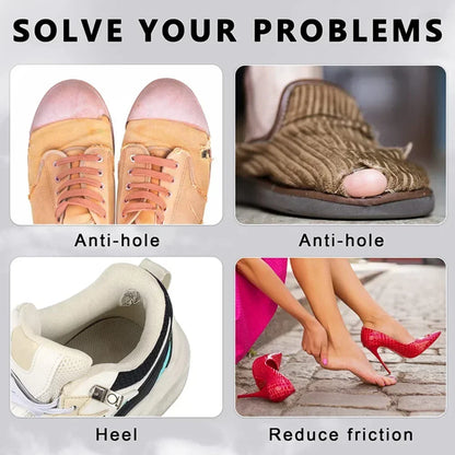 v6PCS Shoe Repair Patches – Self-Adhesive Suede Heel Protectors