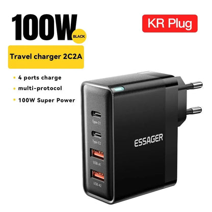 Essager 100W GaN PD USB-C Wall Charger
