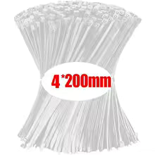 100Pcs Nylon Cable Ties – Self-Locking Adjustable Wire Zip Ties for Cable Management
