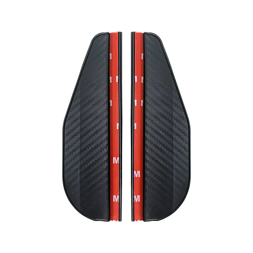 2PCS Car Mirror Rain Visor – Carbon Fiber Anti-Rain Protector