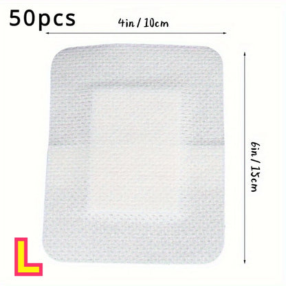 50PCS Large Wound Dressings – Hypoallergenic Medical Bandages 6×7cm