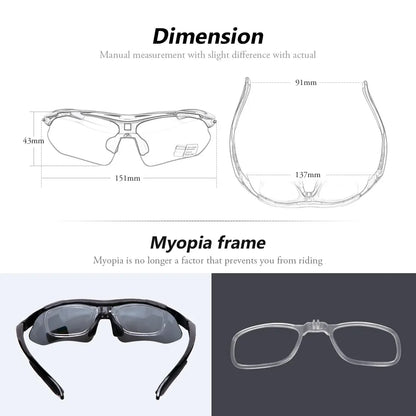 MOVIGOR 5-Lens Cycling Glasses