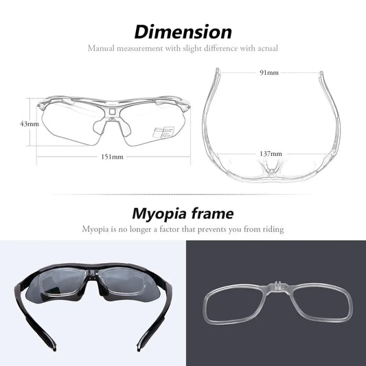 MOVIGOR 5-Lens Cycling Glasses