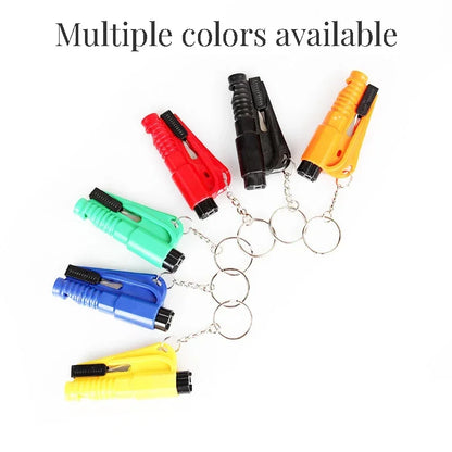 2-in-1 Car Safety Hammer – Window Breaker & Seatbelt Cutter