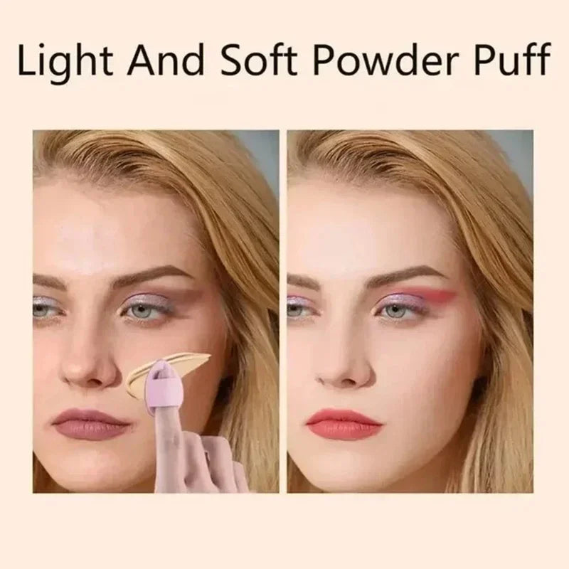 12PCS Velvet Makeup Puffs – Triangle Powder & Foundation Sponges
