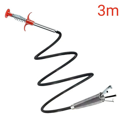 4-Claw Drain Cleaning Tool – Telescopic Pipe & Sewer Plunger