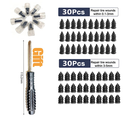Tubeless Tire Repair Kit – 10/30PCS Puncture Repair Tools