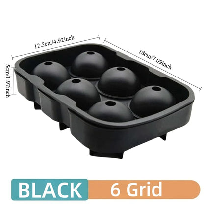 Silicone Ice Ball Maker – 4/6/8 Grid Ice Cube Mold