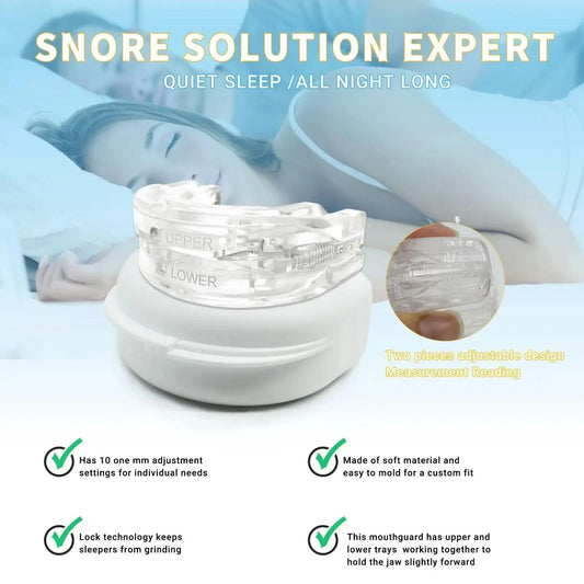 Adjustable Anti-Snoring Mouth Guard – Nighttime Teeth & Bite Guard