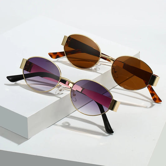 Classic Vintage Oval Sunglasses