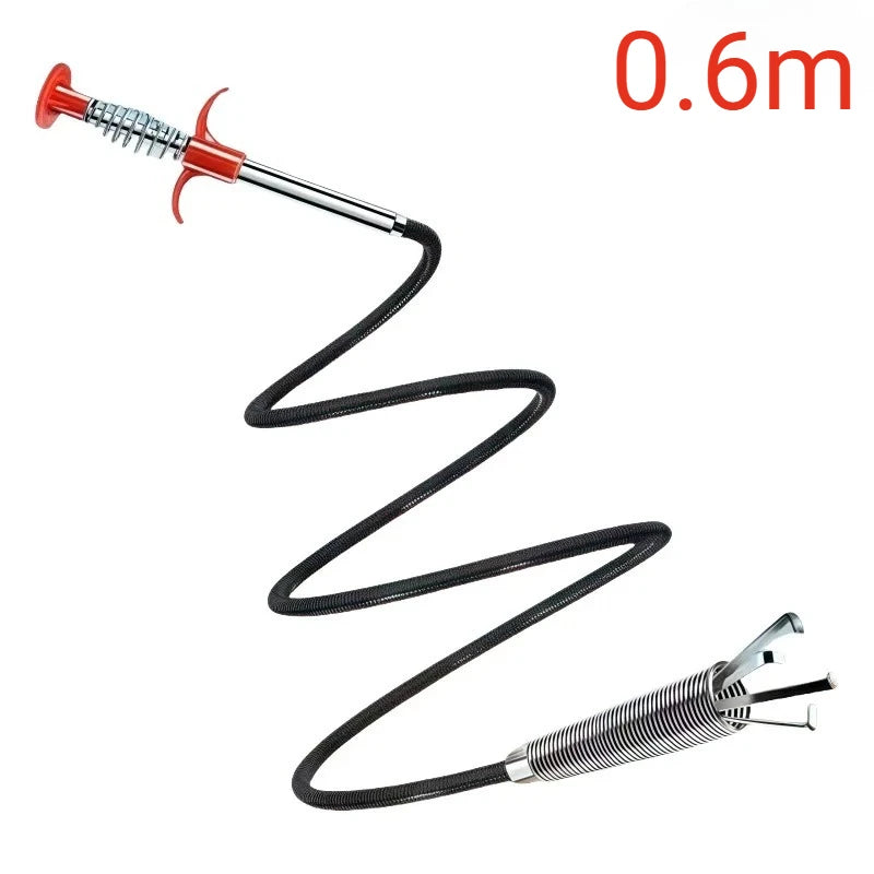 4-Claw Drain Cleaning Tool – Telescopic Pipe & Sewer Plunger