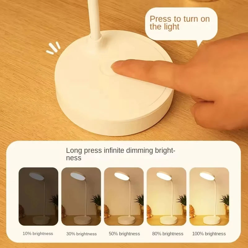Portable LED Desk Lamp – 3-Mode Dimmable USB Touch Lamp