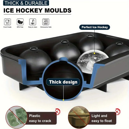 Silicone Ice Ball Maker – 4/6/8 Grid Ice Cube Mold