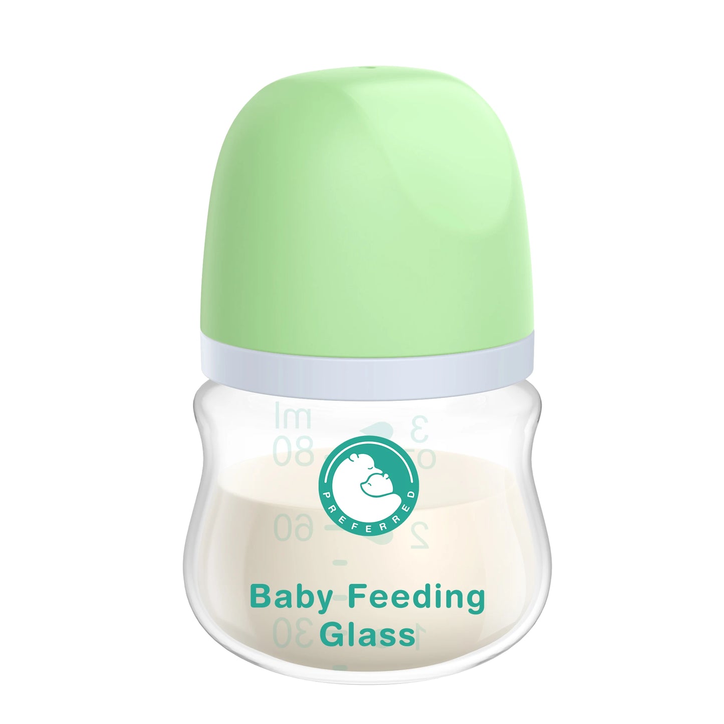 BPA-Free Glass Baby Feeding Bottle – 90/160ML Anti-Colic