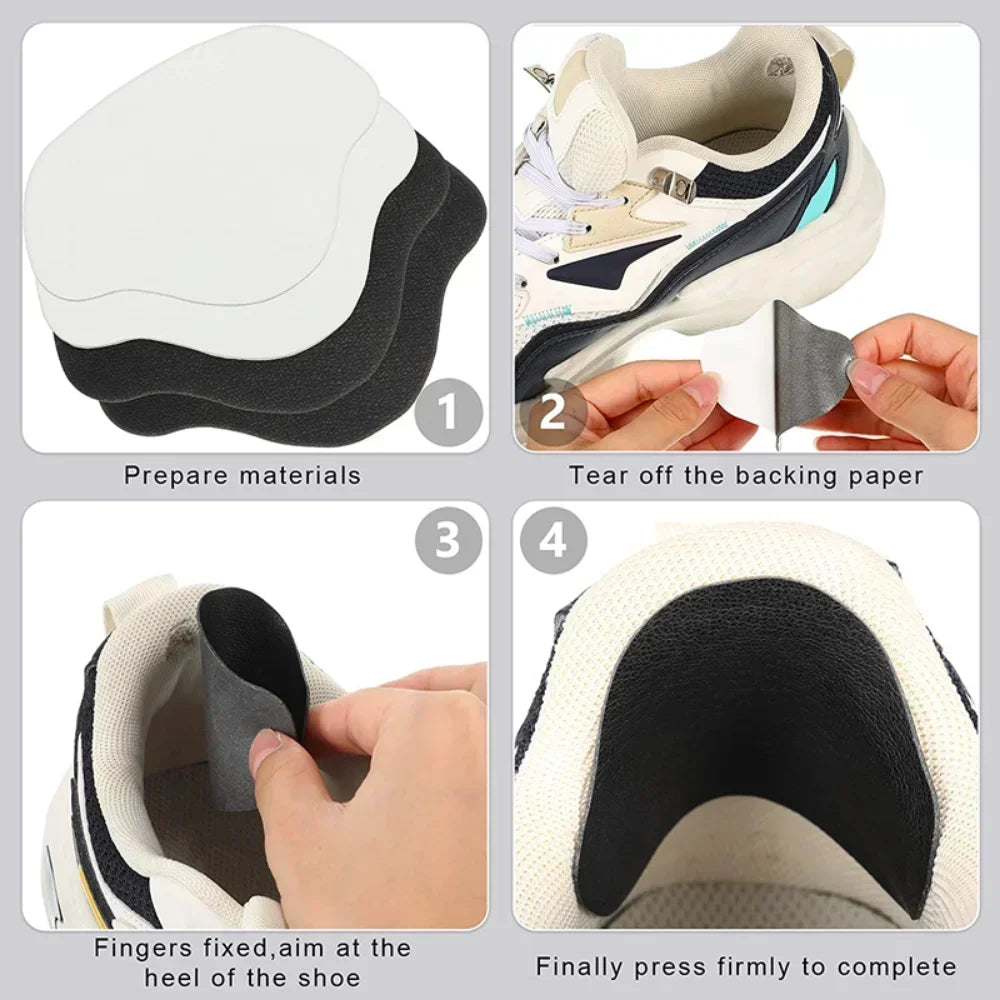 v6PCS Shoe Repair Patches – Self-Adhesive Suede Heel Protectors