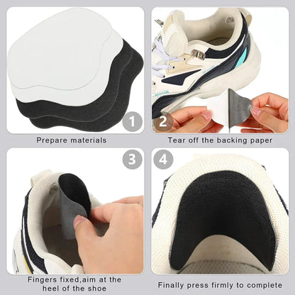 v6PCS Shoe Repair Patches – Self-Adhesive Suede Heel Protectors
