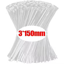 100Pcs Nylon Cable Ties – Self-Locking Adjustable Wire Zip Ties for Cable Management