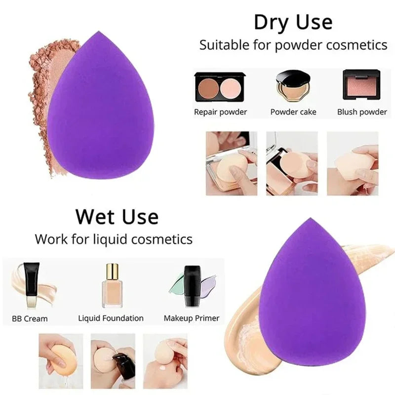 12PCS Velvet Makeup Puffs – Triangle Powder & Foundation Sponges