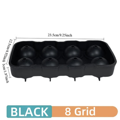 Silicone Ice Ball Maker – 4/6/8 Grid Ice Cube Mold