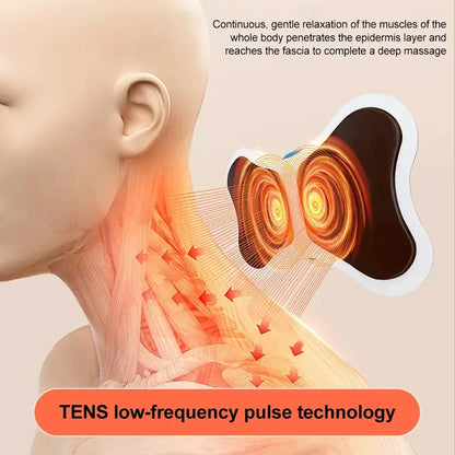 EMS Neck Massager – Portable Muscle Stimulator & Pain Relief