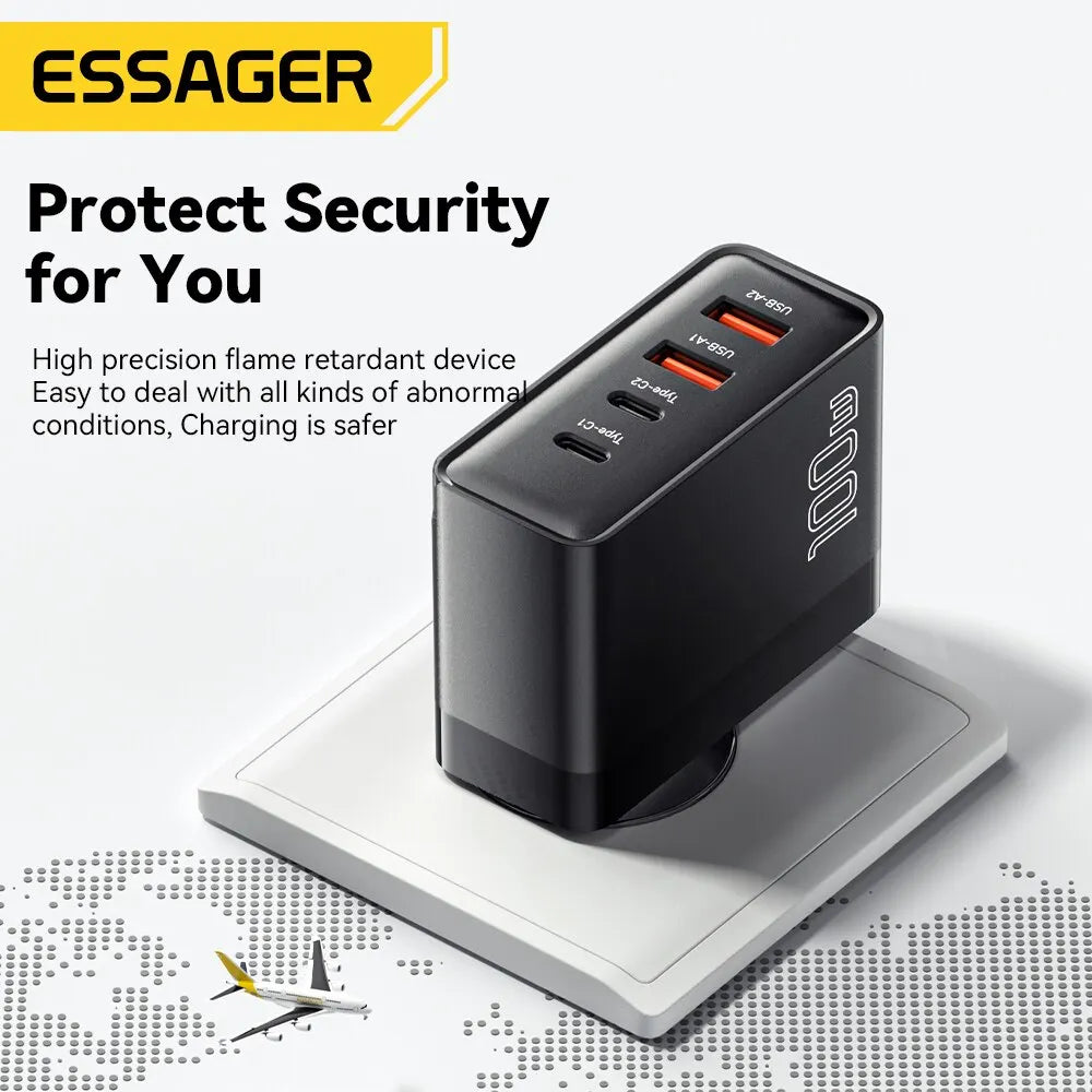 Essager 100W GaN PD USB-C Wall Charger