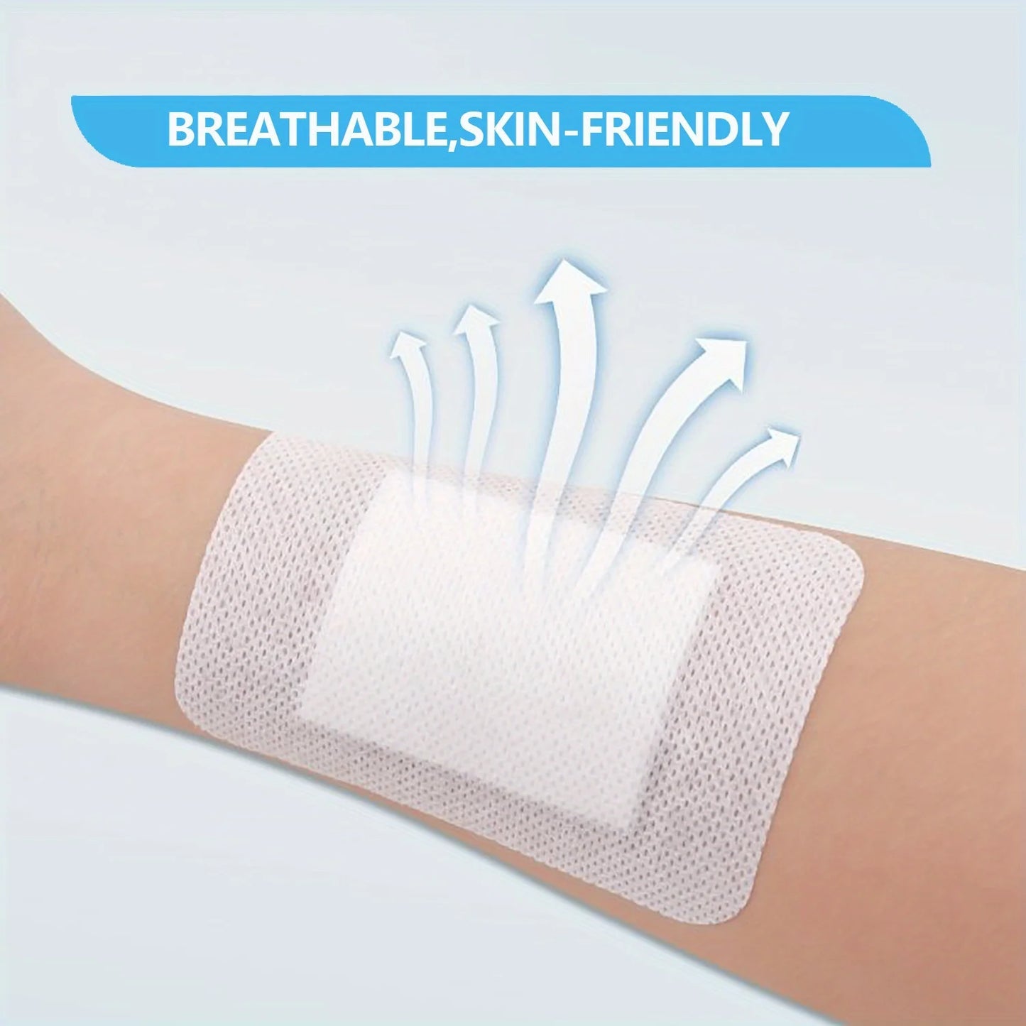 50PCS Large Wound Dressings – Hypoallergenic Medical Bandages 6×7cm