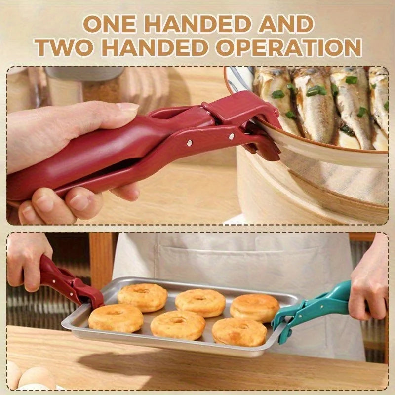 Anti-Scald Kitchen Plate Gripper – Non-Slip Bowl & Dish Holder