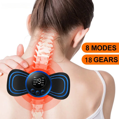 EMS Neck Massager – Portable Muscle Stimulator & Pain Relief