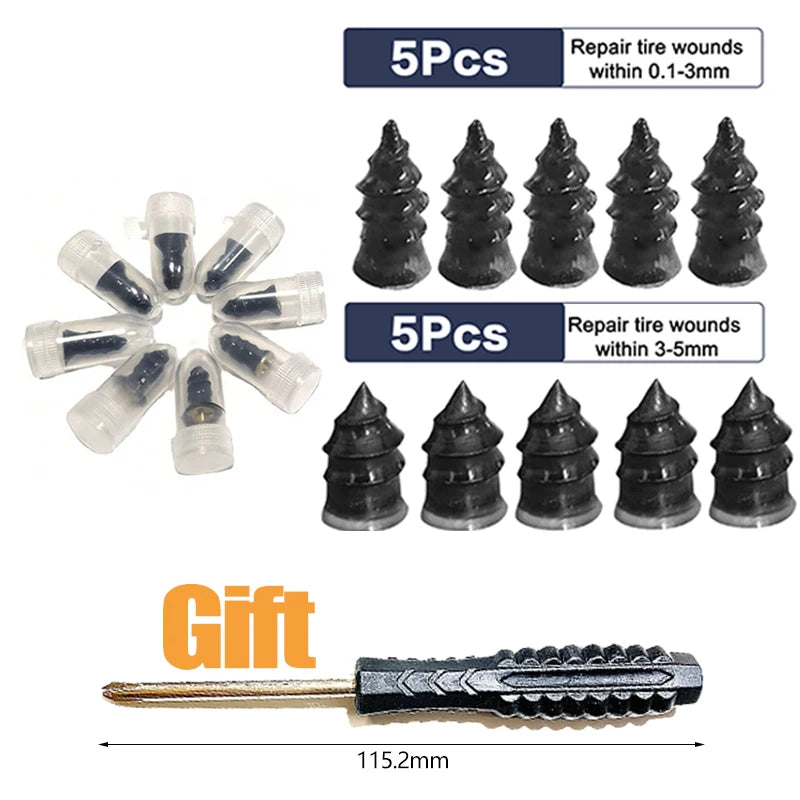 Tubeless Tire Repair Kit – 10/30PCS Puncture Repair Tools