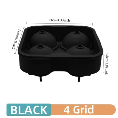 Silicone Ice Ball Maker – 4/6/8 Grid Ice Cube Mold