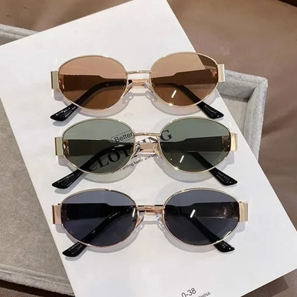 Classic Vintage Oval Sunglasses
