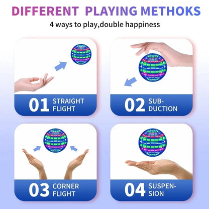 LED UFO Flying Ball – Spinning Floating Magic Orb Toy