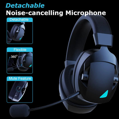 Acinaci Wireless Gaming Headset Bluetooth 2.4GHz with Microphone