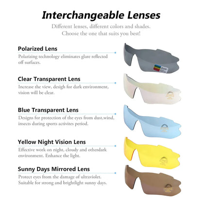 MOVIGOR 5-Lens Cycling Glasses