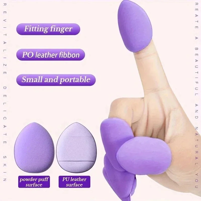 12PCS Velvet Makeup Puffs – Triangle Powder & Foundation Sponges