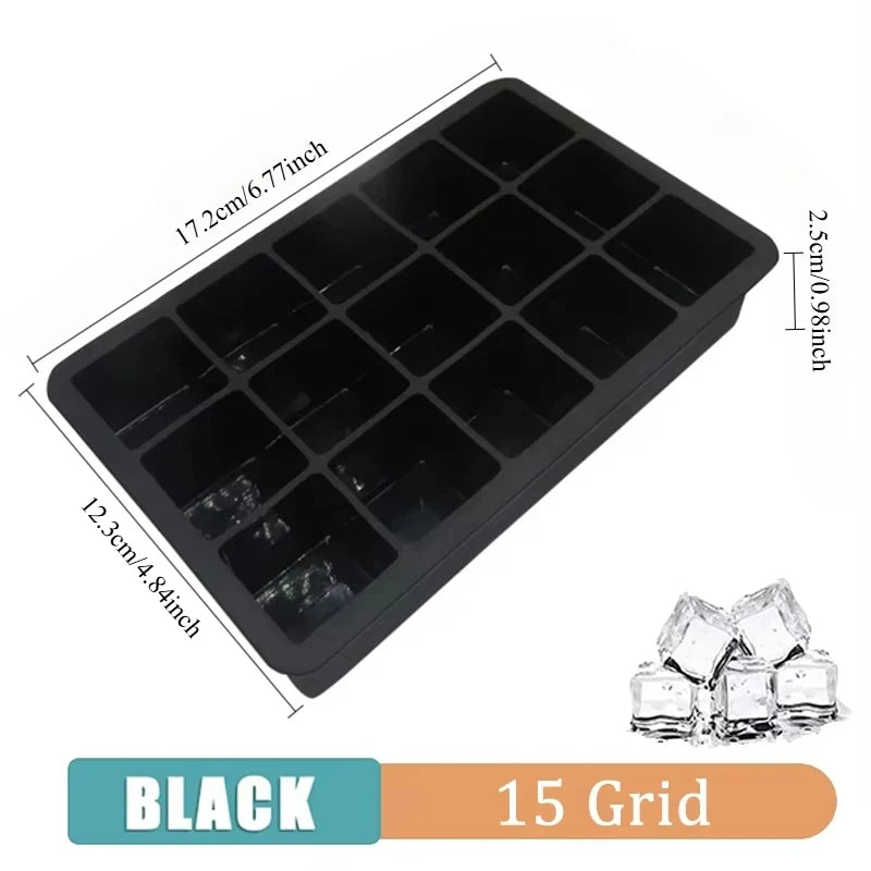 Silicone Ice Ball Maker – 4/6/8 Grid Ice Cube Mold