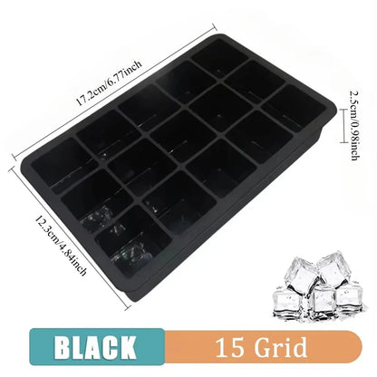 Silicone Ice Ball Maker – 4/6/8 Grid Ice Cube Mold