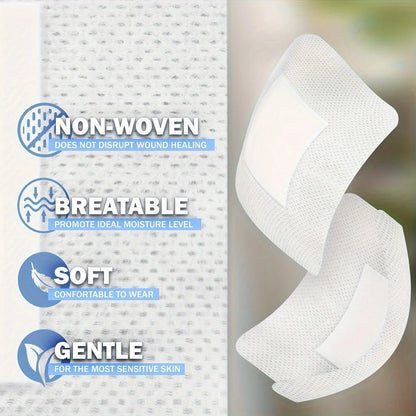 50PCS Large Wound Dressings – Hypoallergenic Medical Bandages 6×7cm