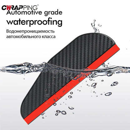 2PCS Car Mirror Rain Visor – Carbon Fiber Anti-Rain Protector
