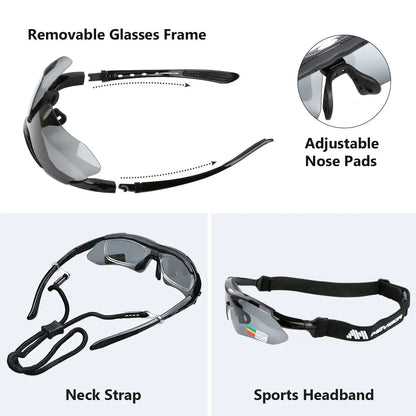 MOVIGOR 5-Lens Cycling Glasses