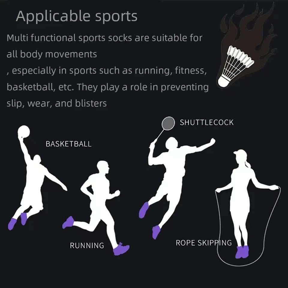 Anti-Slip Sports Socks – Breathable Soccer & Basketball Socks (38–44)