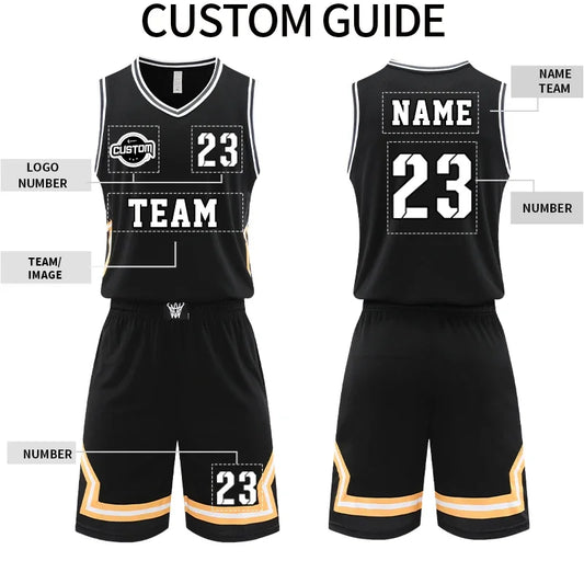 Custom Men's Basketball Jersey Set YW-S011