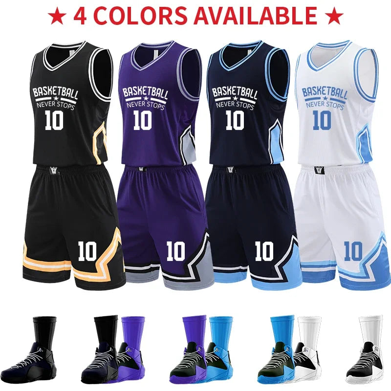 Custom Men's Basketball Jersey Set YW-S011