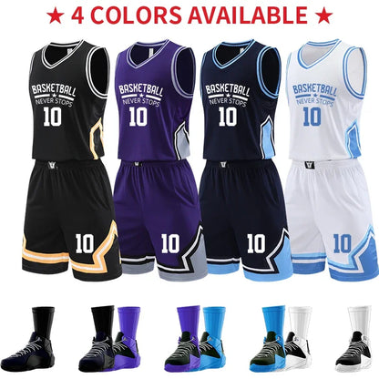 Custom Men's Basketball Jersey Set YW-S011