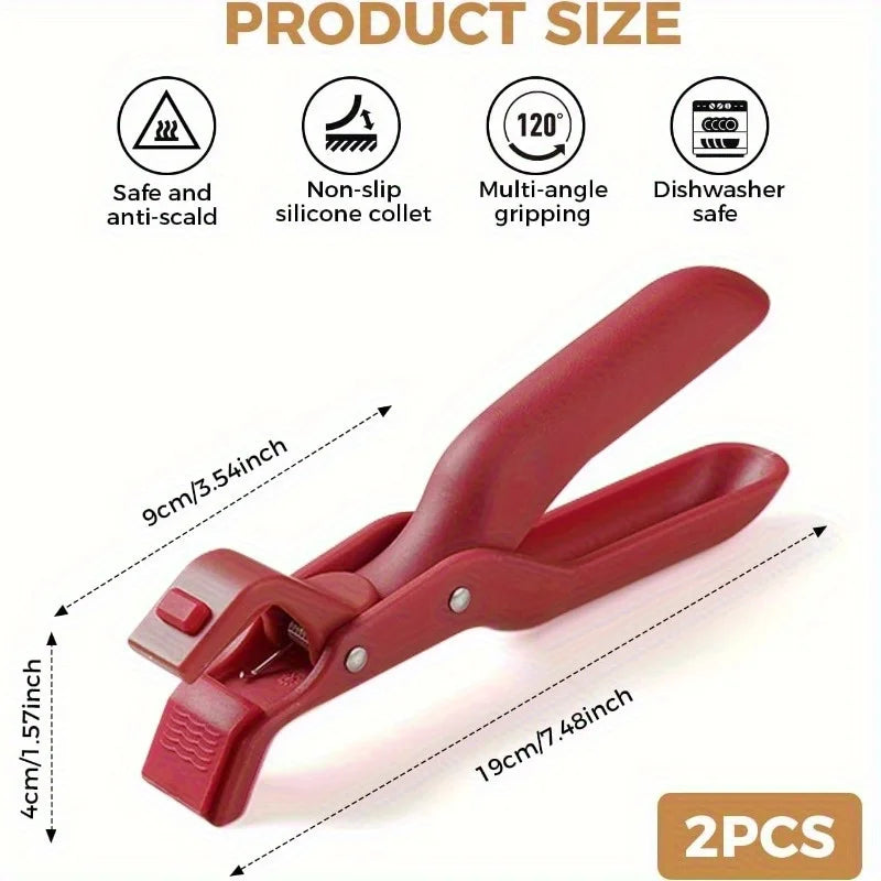 Anti-Scald Kitchen Plate Gripper – Non-Slip Bowl & Dish Holder